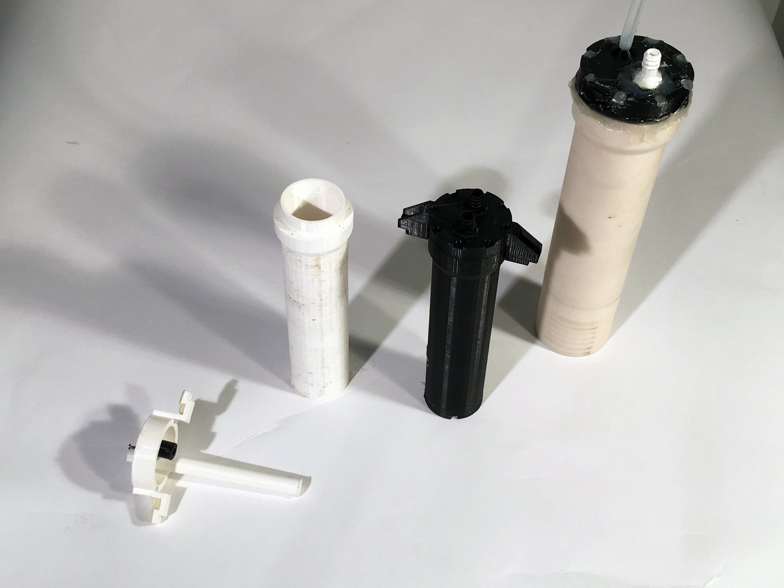  Several versions of our boiler. These were primarily used for testing the jet and pumping system. 