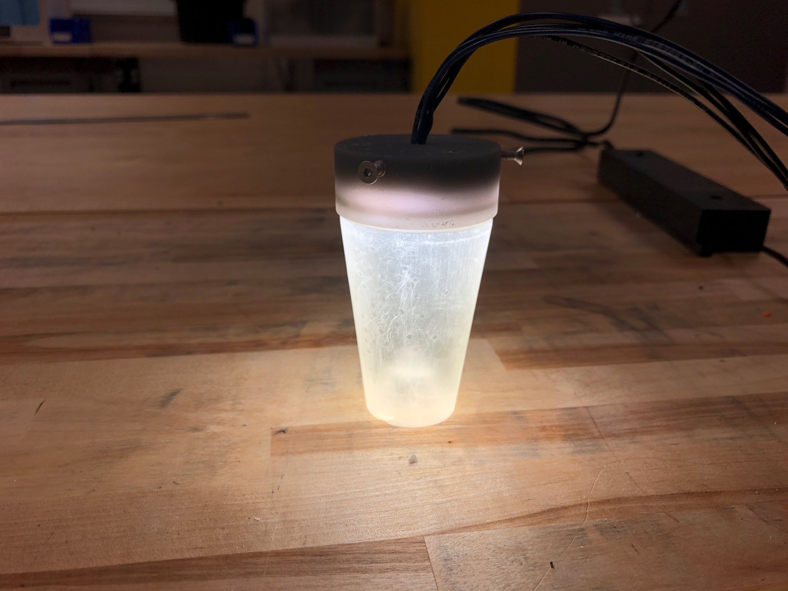  This is the first proposed assembly with a three-diode core and conical diffusion lens. A partially 3D printed thermal system utilizes the inserts and M3 screws to dissipate heat. 